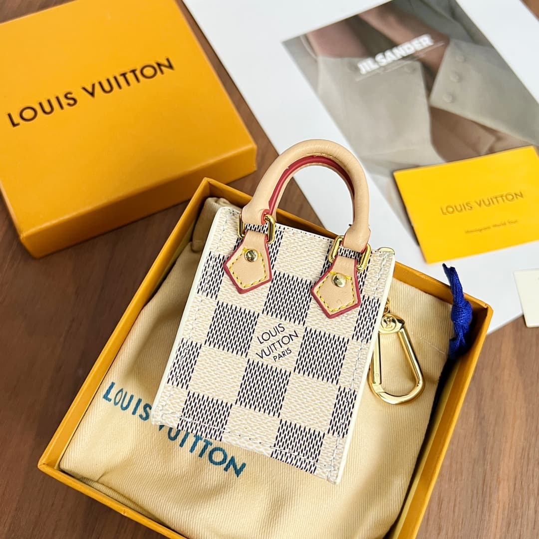 Louis Vuitton Micro Sac Plat Bag Charm Key Holder MBA0009