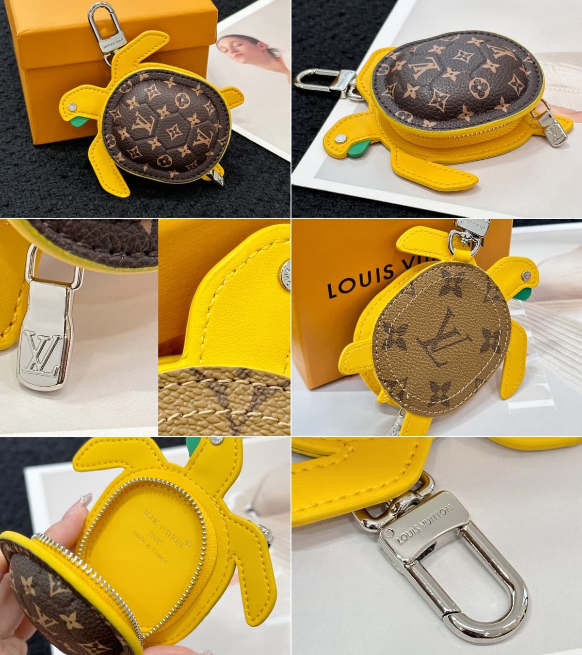 Louis Vuitton Turtle Pouch Bag Charm MBA0011