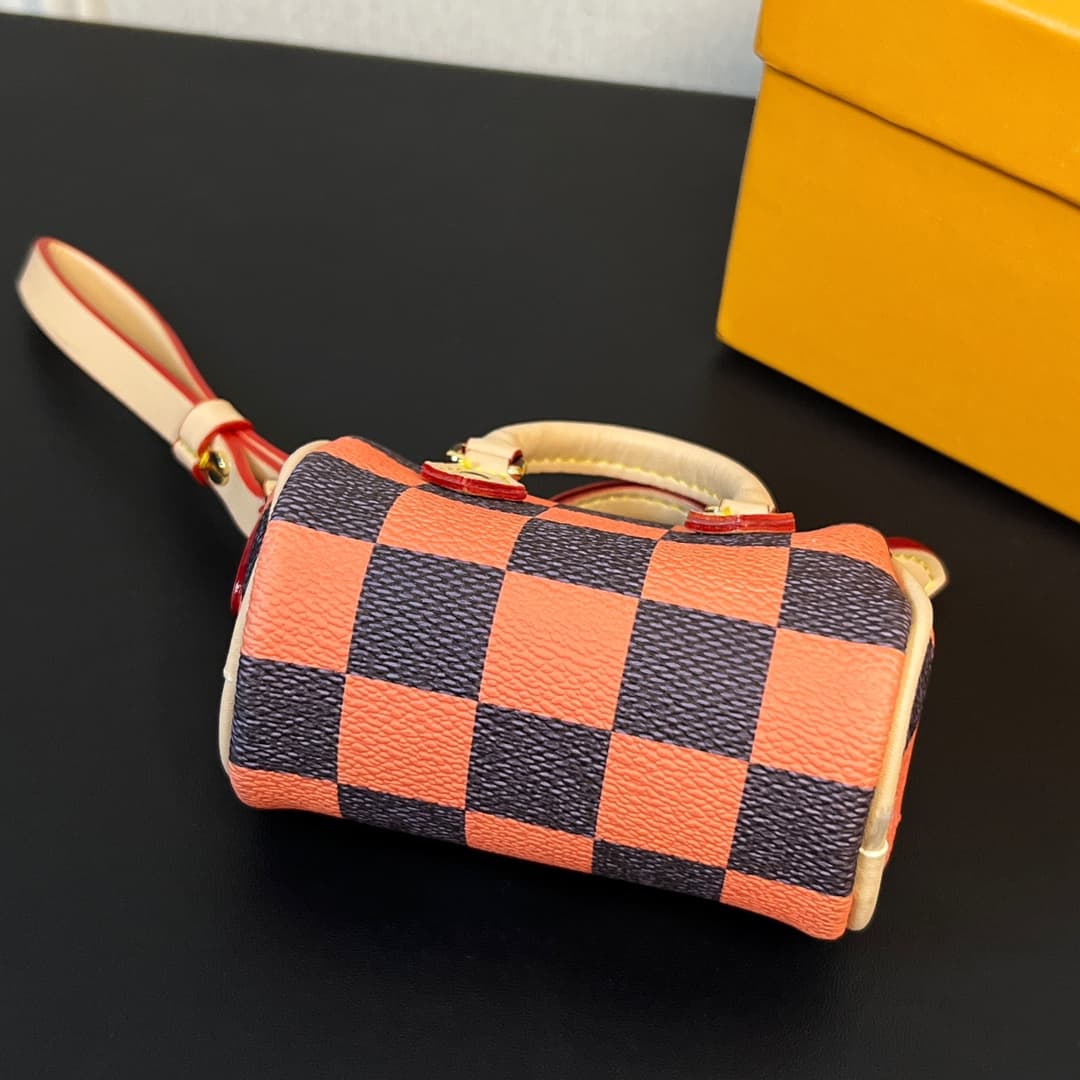 Louis Vuitton Damier Pop Mini Speedy Bag Charm MBA0015 