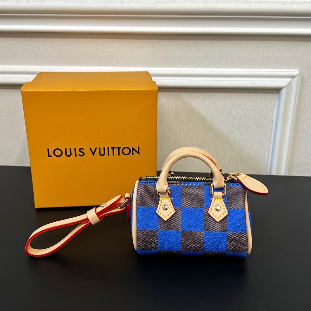 Louis Vuitton Damier Pop Mini Speedy Bag Charm MBA0015 