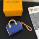 Louis Vuitton Damier Pop Mini Speedy Bag Charm MBA0015 