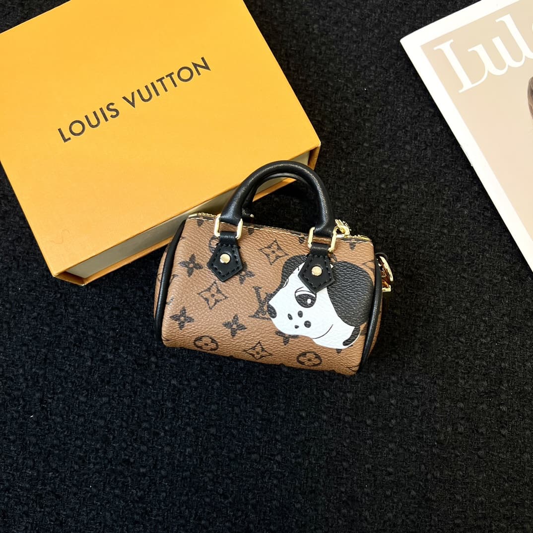 Louis Vuitton Micro Speedy Bag Charm Key Holder MBA0017