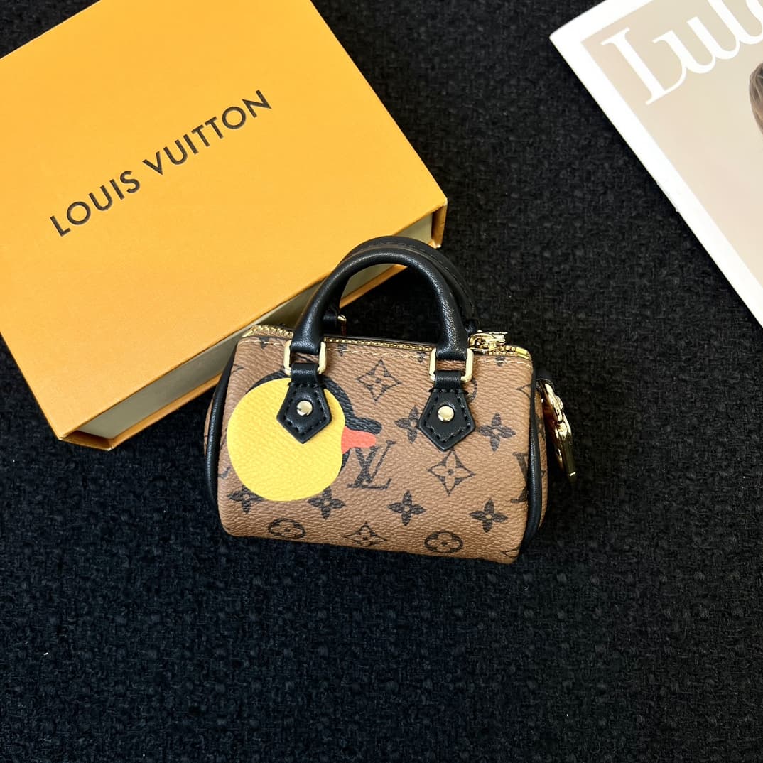 Louis Vuitton Micro Speedy Bag Charm Key Holder MBA0017