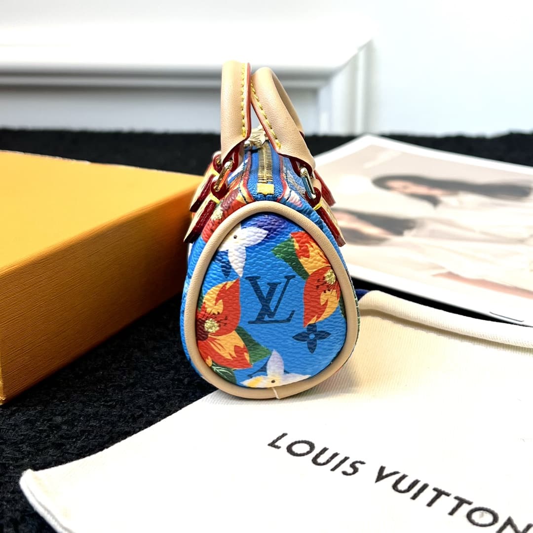 Louis Vuitton Micro Speedy Bag Charm Key Holder MBA0018