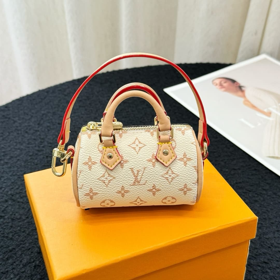 Louis Vuitton LV x TM Micro Speedy Bag Charm Key Holder MBA0025