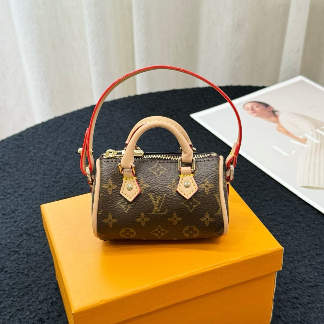 Louis Vuitton LV x TM Micro Speedy Bag Charm Key Holder MBA0025