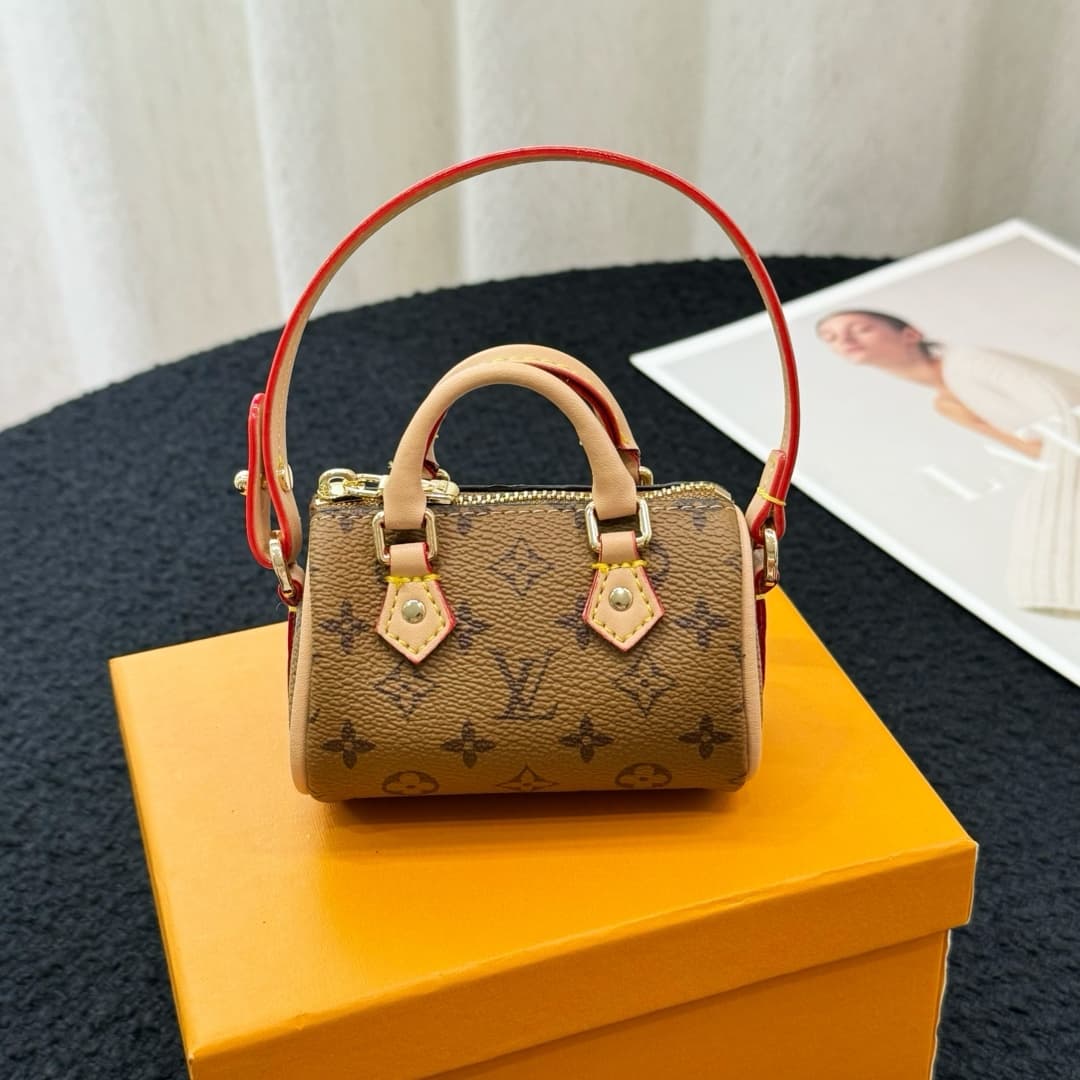 Louis Vuitton LV x TM Micro Speedy Bag Charm Key Holder MBA0025