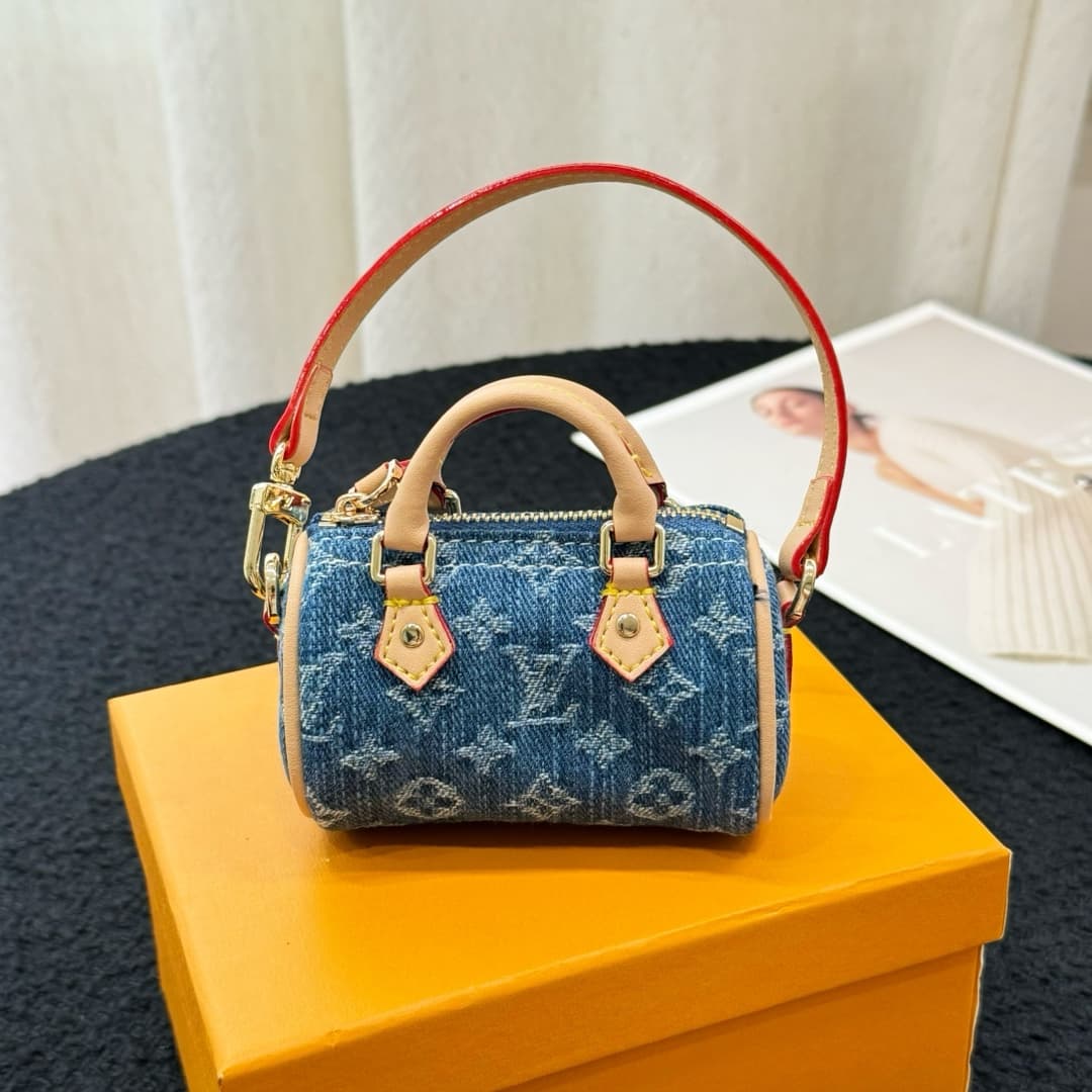 Louis Vuitton LV x TM Micro Speedy Bag Charm Key Holder MBA0025